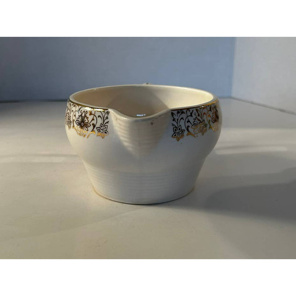 VGVC Taylor Smith Taylor 22K Gold Filigree 6.5" Wide Floral Bouquet Creamer - Picture 6 of 7